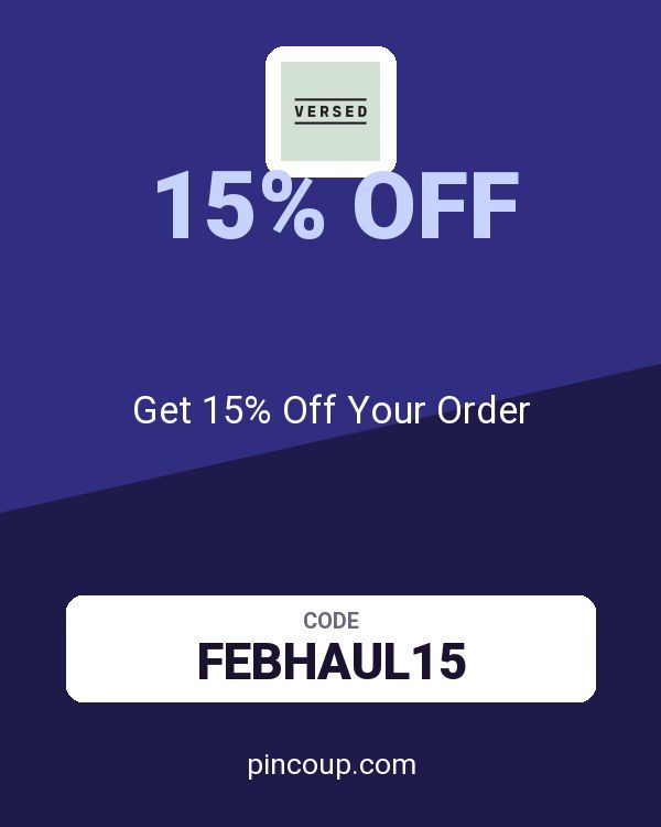 VersedSkin.com coupon: Get 15% Off Your Order