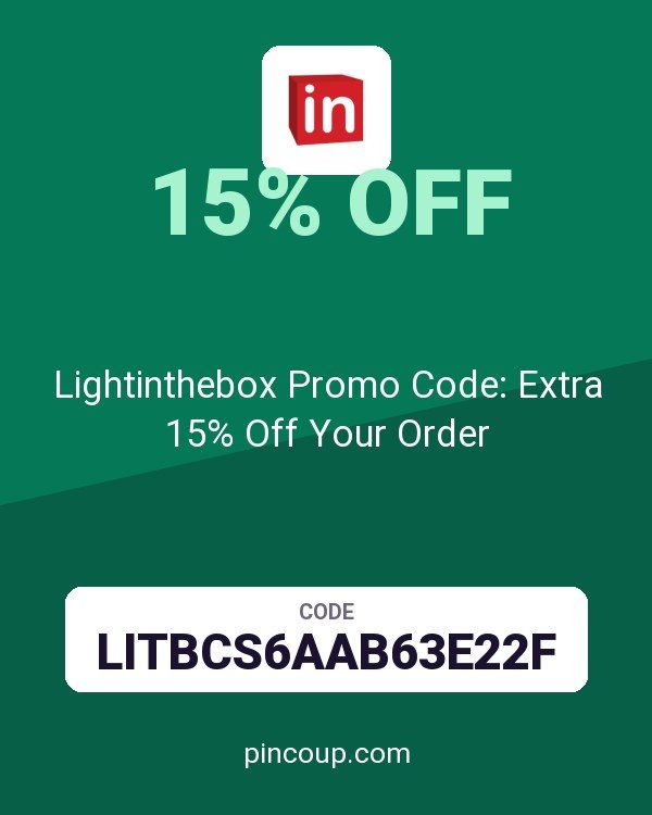 Lightinthebox Promo Code: Extra 15% Off Your Order