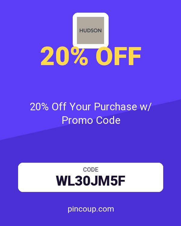 Hudson Jeans coupon: 20% Off Your Purchase w/ Promo Code
