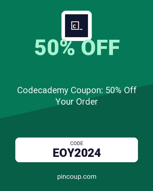 Codecademy Coupon: 50% Off Your Order