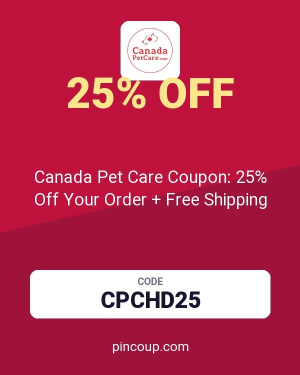 Canada Pet Care Coupon: 25% Off Your Order + Free Shipping