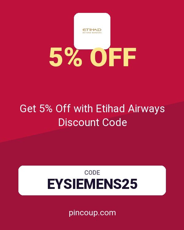 Get 5% Off with Etihad Airways Discount Code