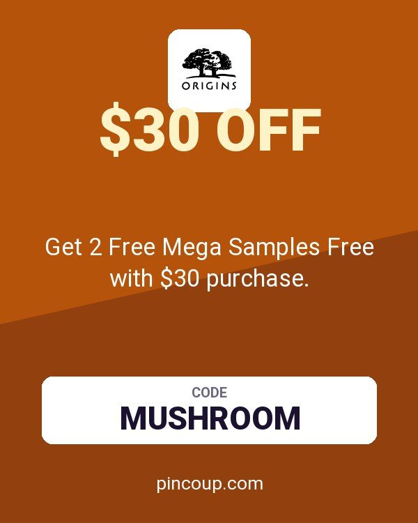 Origins Online coupon: Get 2 Free Mega Samples Free with $30 purchase.