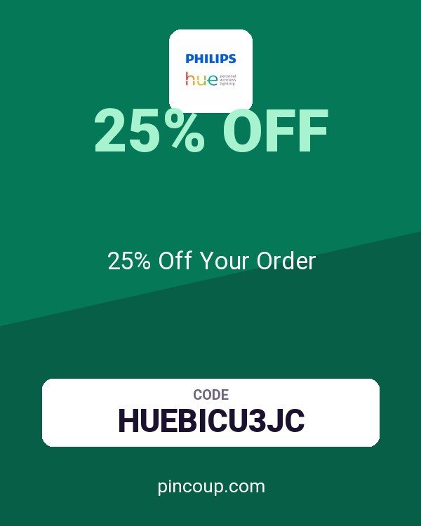 Philips Hue coupon: 25% Off Your Order