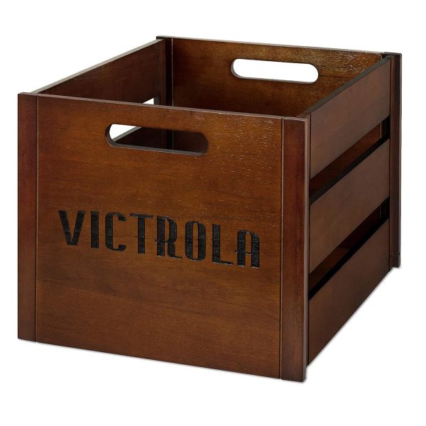 Wooden Record Crate - Espresso at Victrola