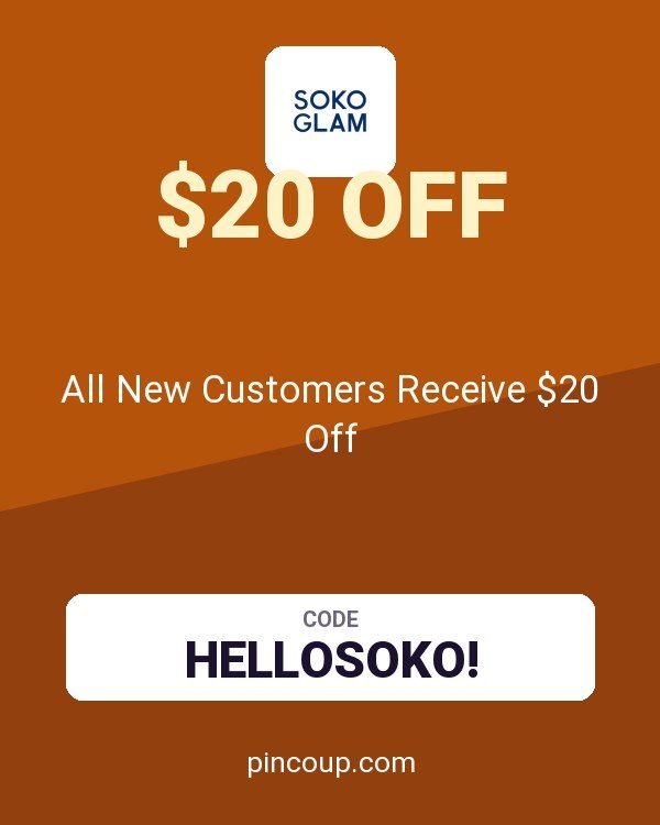 Soko Glam coupon: All New Customers Receive $20 Off