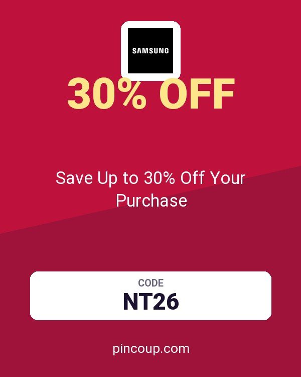 Samsung coupon: Save Up to 30% Off Your Purchase