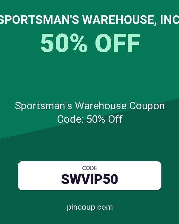 Sportsman's Warehouse, Inc.: Sportsman's Warehouse Coupon Code: 50% Off
