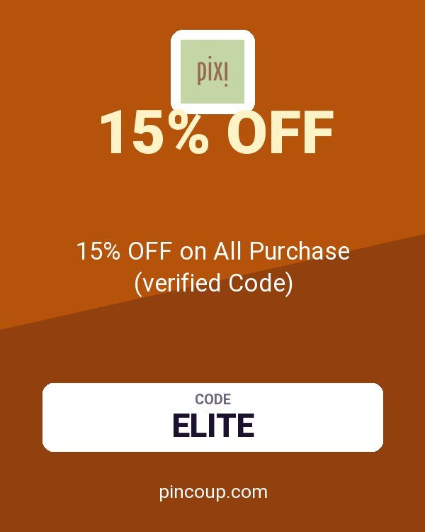 Pixi Beauty coupon: 15% OFF on All Purchase (verified Code)