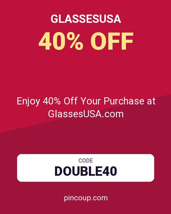Enjoy 40% Off Your Purchase at GlassesUSA.com