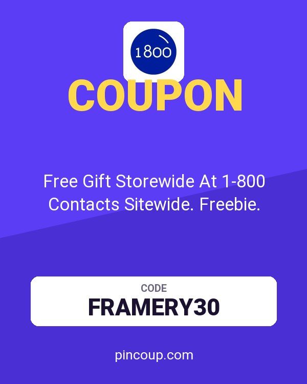 Free Gift Storewide At 1-800 Contacts Sitewide. Freebie.