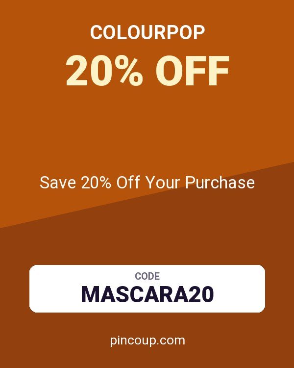 Colourpop coupon: Save 20% Off Your Purchase