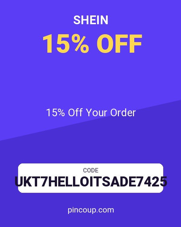 SHEIN coupon: 15% Off Your Order