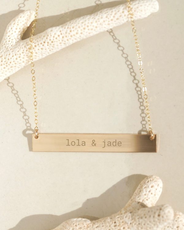 Bar Necklace at James Michelle