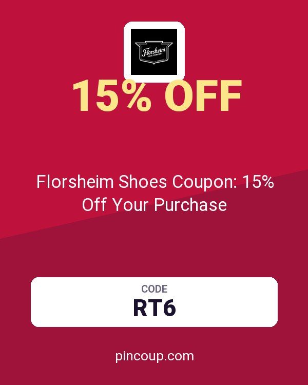 Florsheim Shoes Coupon: 15% Off Your Purchase