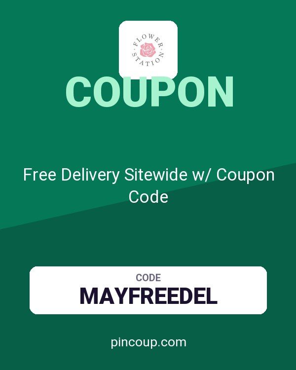 Flower Station Ltd: Free Delivery Sitewide w/ Coupon Code