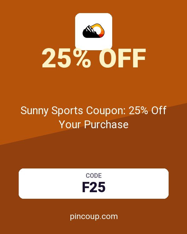 Sunny Sports Coupon: 25% Off Your Purchase