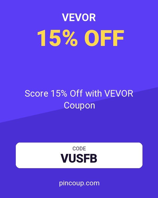 Score 15% Off with VEVOR Coupon
