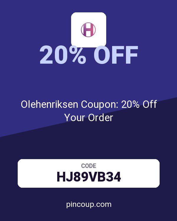 Olehenriksen Coupon: 20% Off Your Order