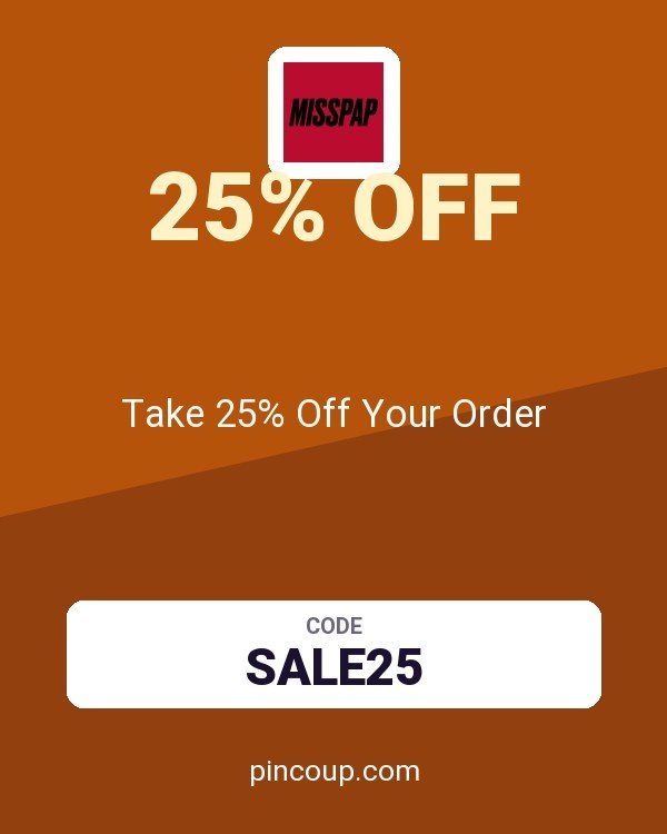 Misspap UK & IE coupon: Take 25% Off Your Order