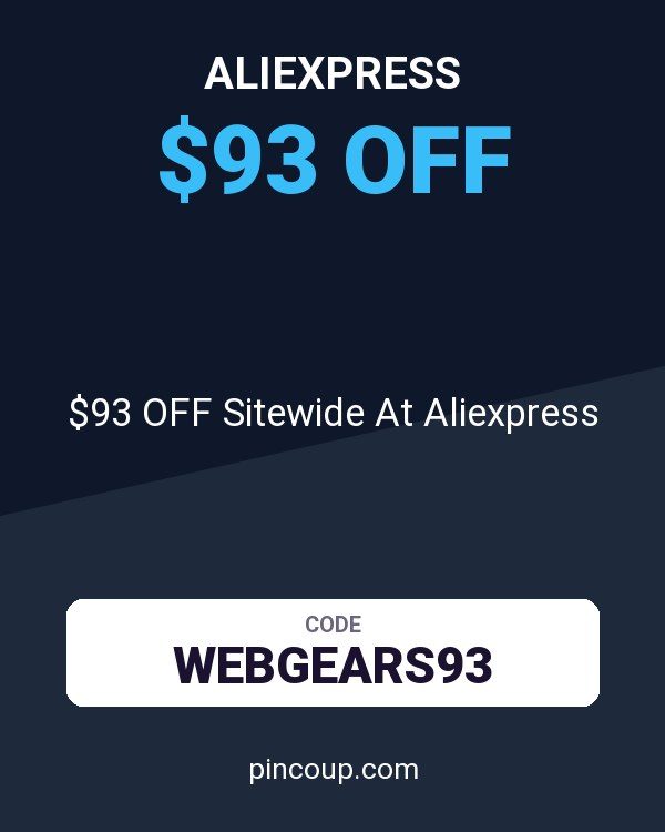 $93 OFF Sitewide At Aliexpress