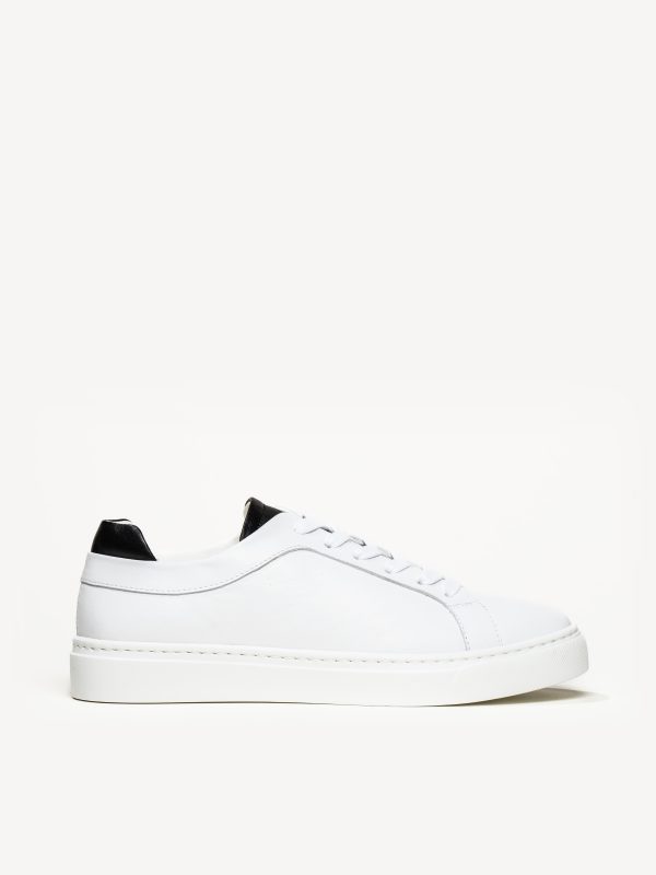 M.Gemi The Palestra Due Women's Sneakers, Size 40.5 in White Calf/Black