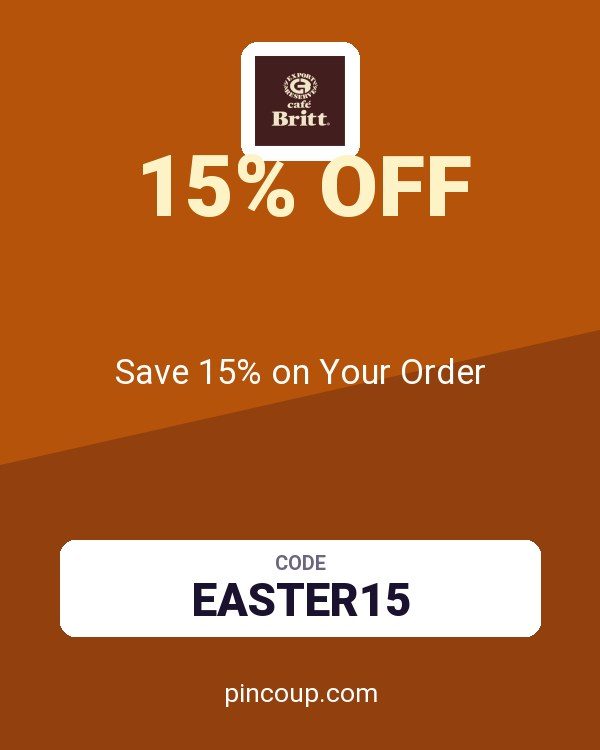 Cafe Britt coupon: Save 15% on Your Order