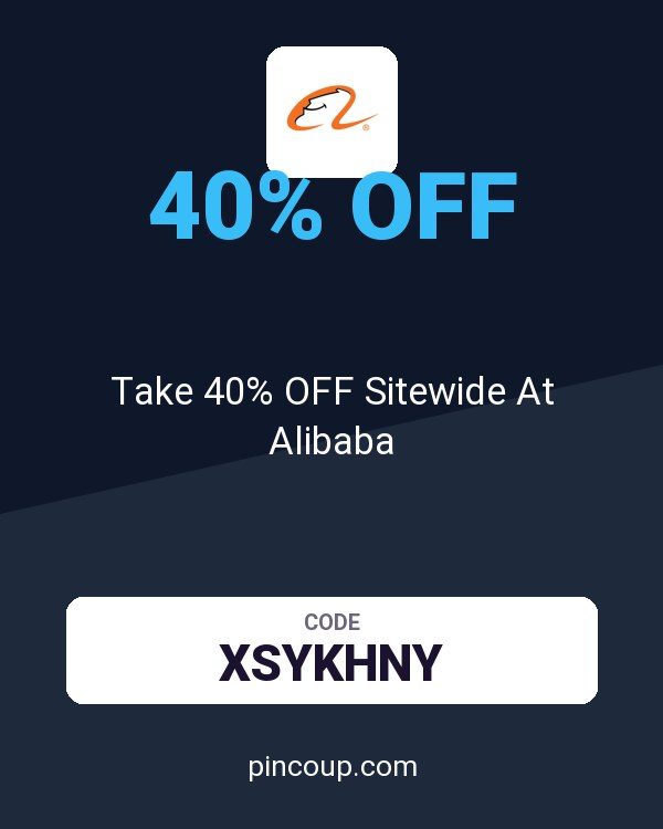 Take 40% OFF Sitewide At Alibaba