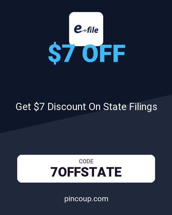 E-file.com coupon: Get $7 Discount On State Filings