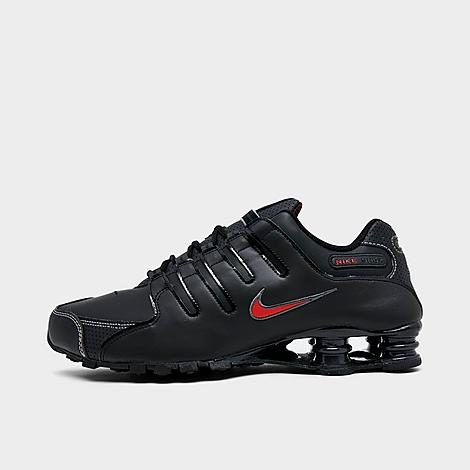 Nike Men's Shox NZ Casual Shoes in Black/White/Varsity Red Size: 14.0 at Finish Line
