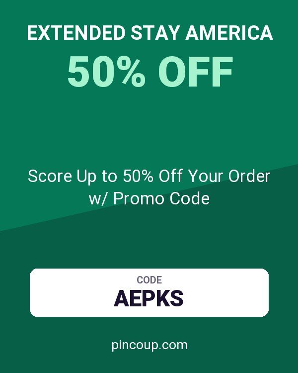 Extended Stay America coupon: Score Up to 50% Off Your Order w/ Promo Code