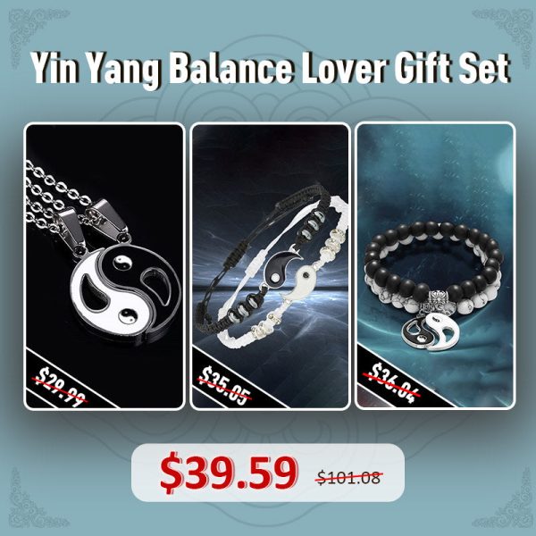 Buddha Stones Yin Yang Balance Lover Gift Set at buddhastoneshop