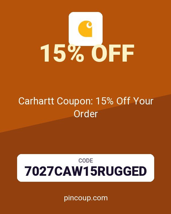 Carhartt Coupon: 15% Off Your Order