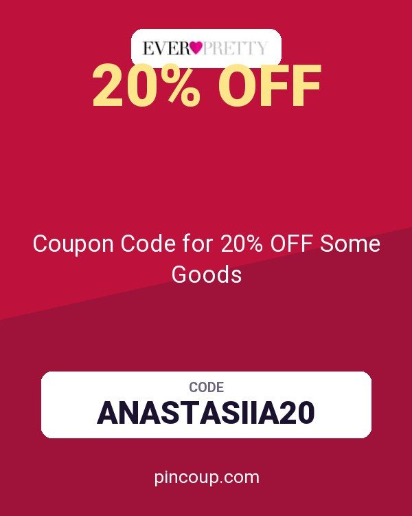 Ever-Pretty: Coupon Code for 20% OFF Some Goods