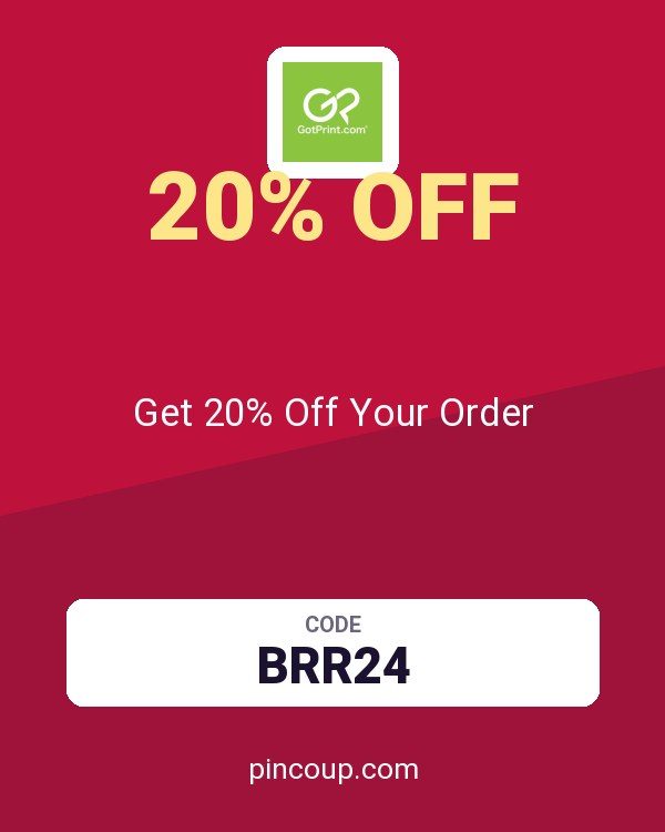 GotPrint coupon: Get 20% Off Your Order