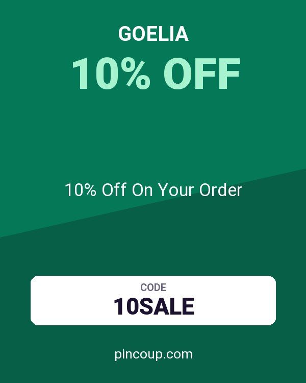GOELIA coupon: 10% Off On Your Order