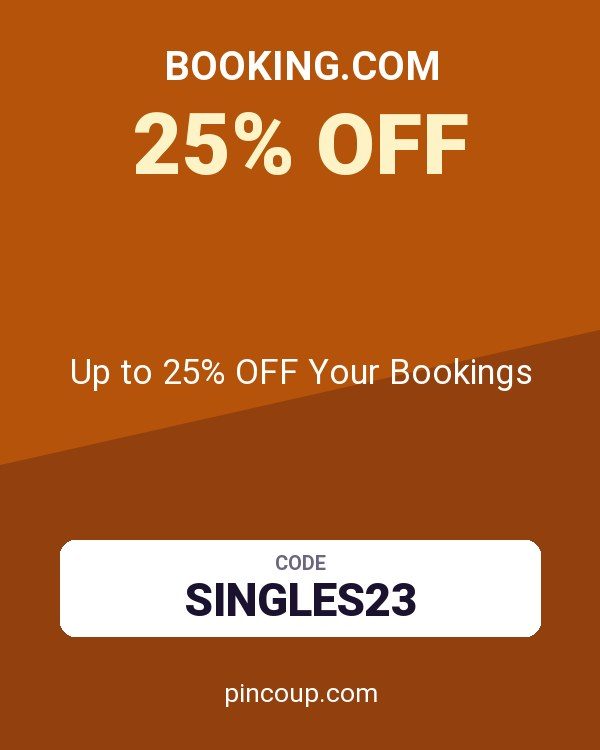 Booking.com coupon: Up to 25% OFF Your Bookings