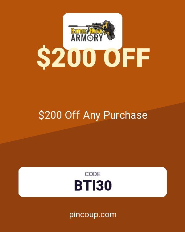 BattleHawk Armory coupon: $200 Off Any Purchase