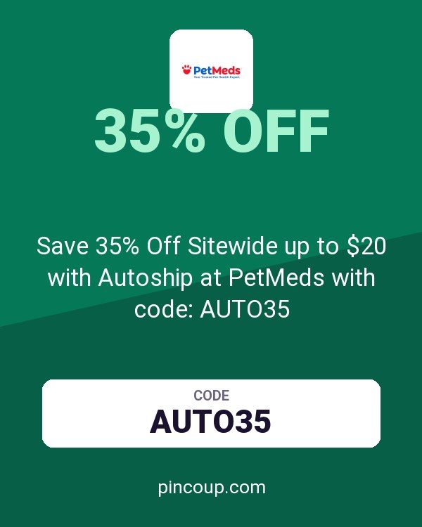 1800PetMeds coupon: Save 35% Off Sitewide up to $20 with Autoship at PetMeds with code: AUTO35