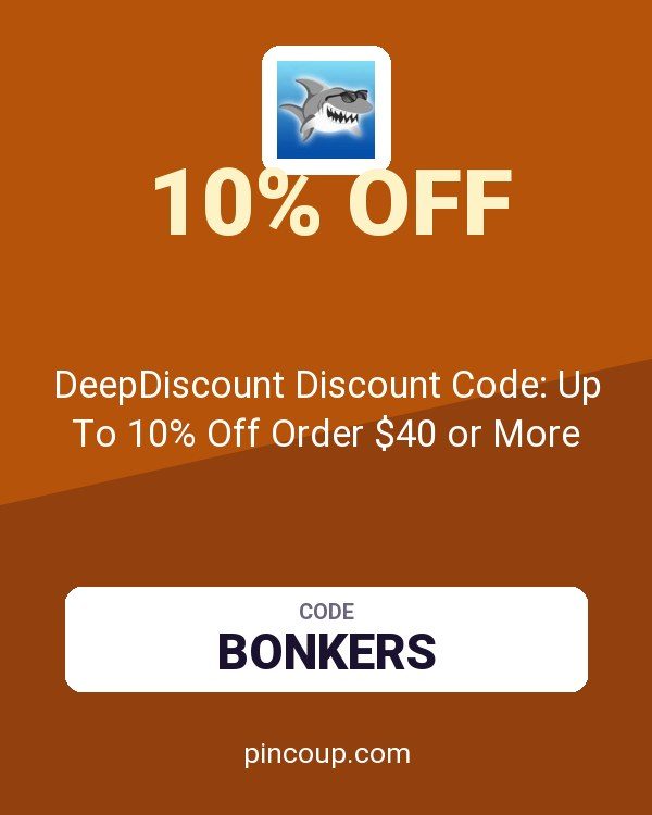 DeepDiscount Discount Code: Up To 10% Off Order $40 or More