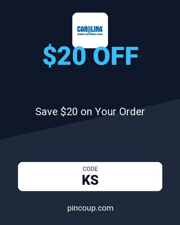Carolina coupon: Save $20 on Your Order