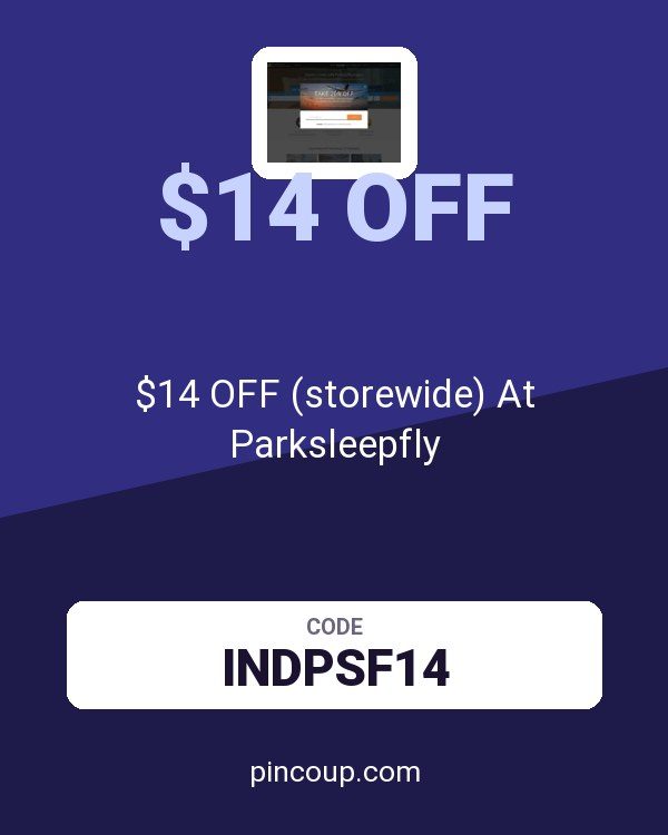 parksleepfly.com coupon: $14 OFF (storewide) At Parksleepfly