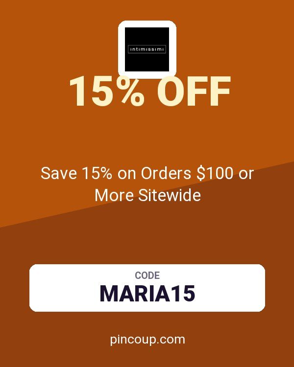 Intimissimi coupon: Save 15% on Orders $100 or More Sitewide