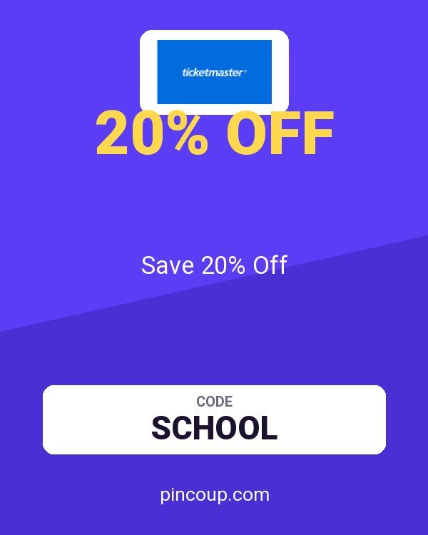 Ticketmaster coupon: Save 20% Off