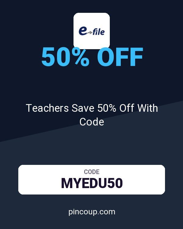 E-file.com coupon: Teachers Save 50% Off With Code