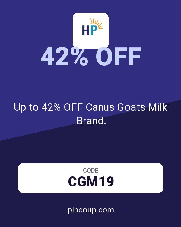 Herbspro coupon: Up to 42% OFF Canus Goats Milk Brand.