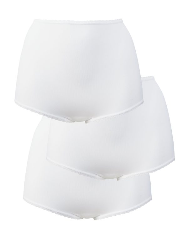 Bali Skimp Skamp Brief, 3-Pack White/White/White 6 Women's at OneHanesPlace.com