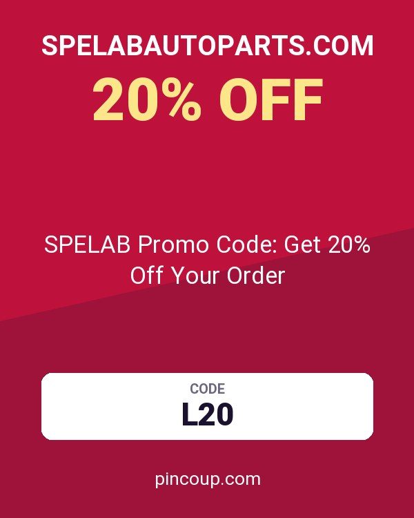 Spelabautoparts.com coupon: SPELAB Promo Code: Get 20% Off Your Order