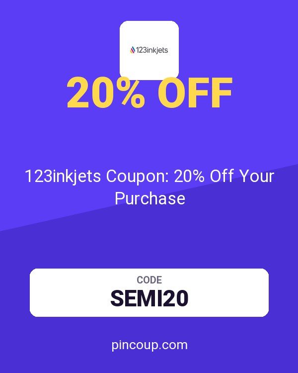 123Inkjets.com: 123inkjets Coupon: 20% Off Your Purchase