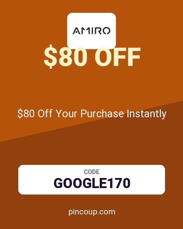 AMIRO coupon: $80 Off Your Purchase Instantly